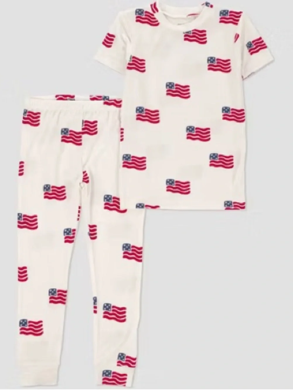 Carter’s Baby 2 Piece Short Sleeve Flag Tight Fit PJ Set - NWT - Size 12 months